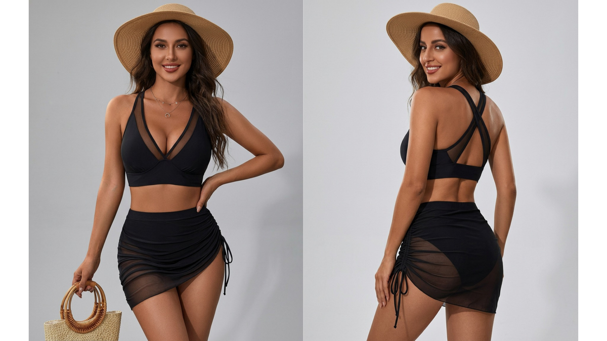 Maillot Bella Sirena — Una Pieza con Espalda Descubierta y Tejido Premium
