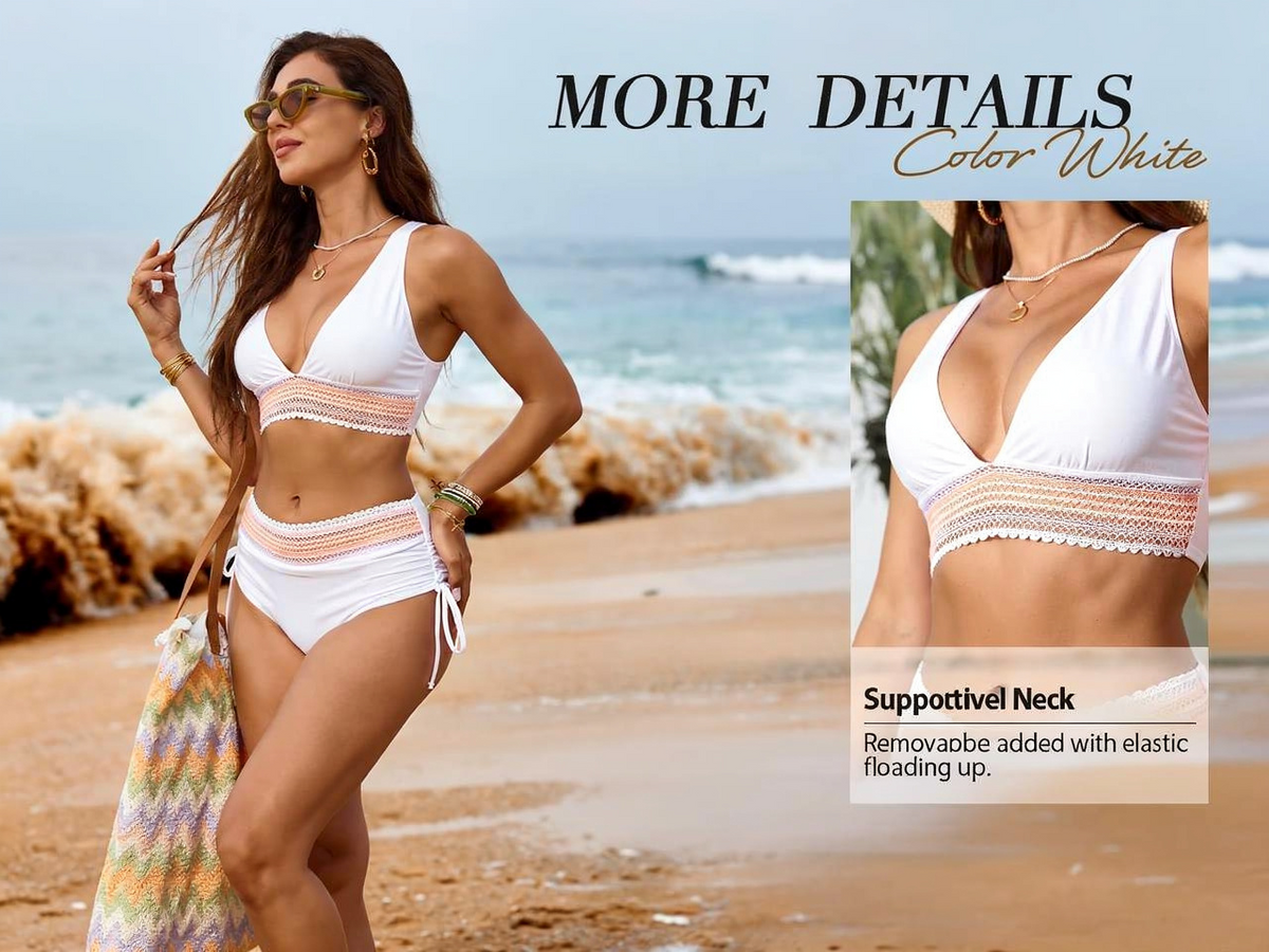 Bikini Bella Sirena — Espalda Descubierta con Control de Abdomen