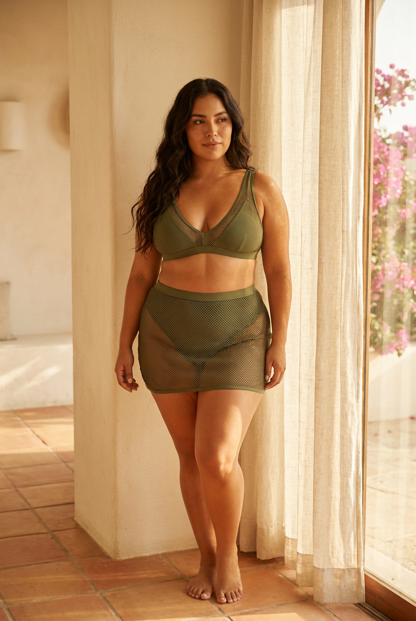 Bikini Bella Sirena Verde Oliva Light green - Hero villa